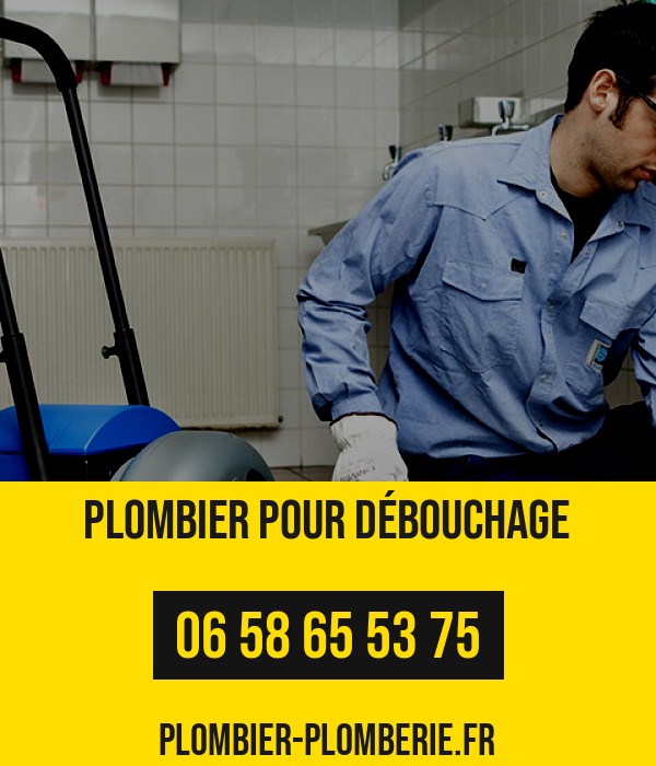 plombier spécialisé en débouchage